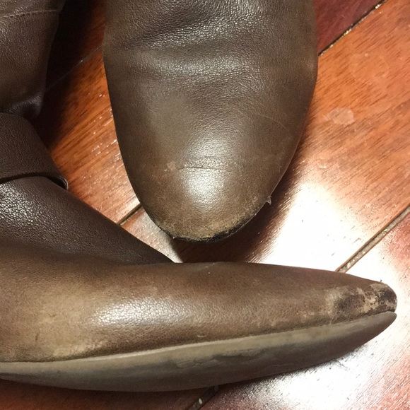 BCBG brown leather knee high riding boots - Picture 4 of 8